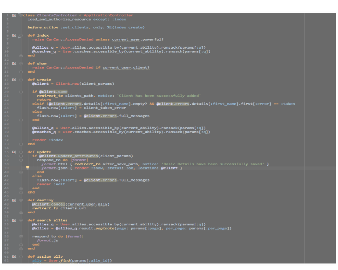 Backgroud snapshot of code for Unifiedpost